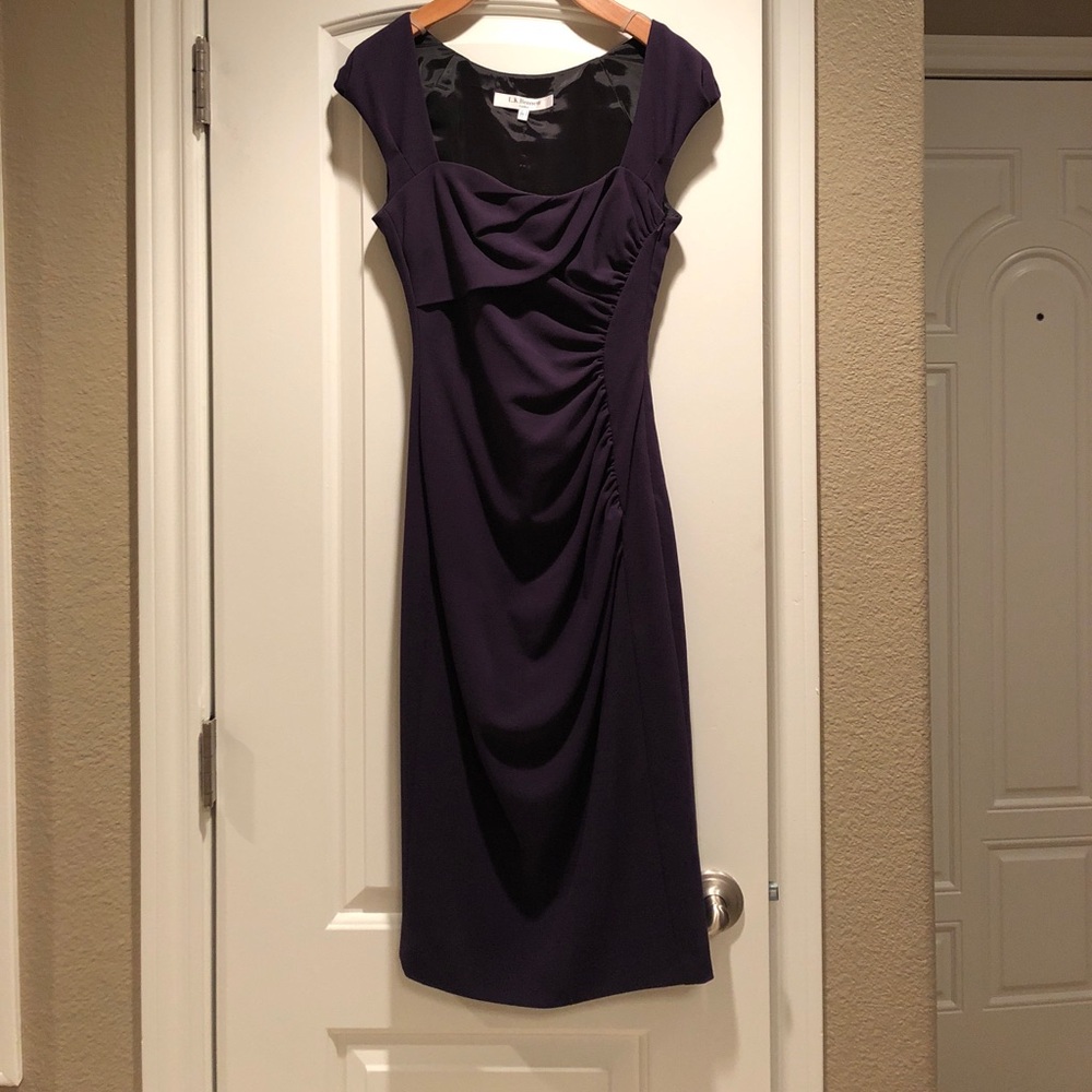 LK Bennett purple dress size 2 US (6 UK)
